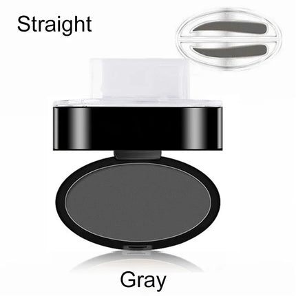 Natural Arched Eyebrow Powder Stamp Quick Makeup Brow Stamps Waterproof Powder Palette for Eyebrows Eye Brow Tint Makeup Tools