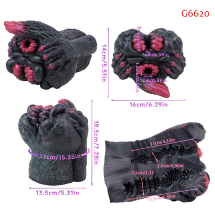 ELKKOST Soft Elastic Silicone Male Masturbator Fantasy Pocket Pussy for Men Textured Massage Channel Stroker 3D Lifelike Butt