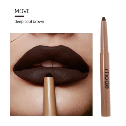 Fashion Lips Makeup Pocket Blusher Lip Gloss Oil Lip Balm Rouge With Lipstick Lip Shape Pen Liner Barrier Butter For Girl Gift