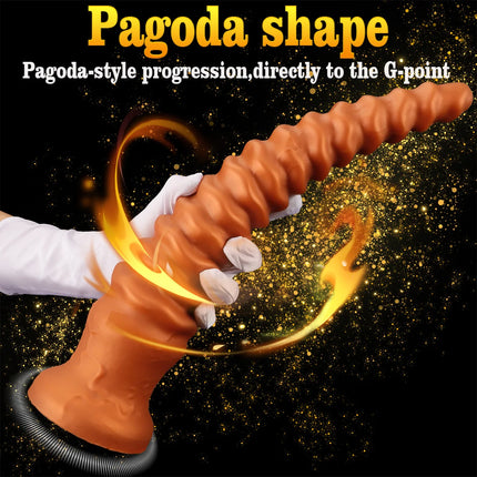 23 In Large Long Spiral Anal Plug Thrusting Butt Plug Training Anal Dilator Prostate Massager Adult Sex Toys For Women Men Gay