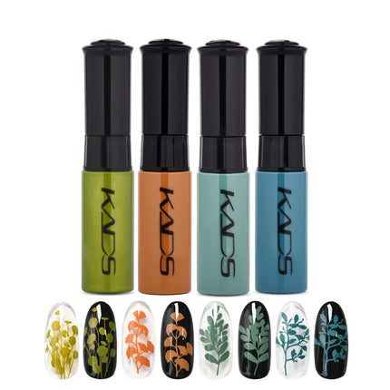 4/5PCS/Kit Colorful Nail Stamping Polish With Stamper Template Art Decoration Nail Polish Lacquers Manicure Varnishes Tools
