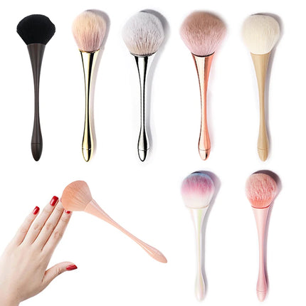 Nail Cleaning Dust Brush For Manicure Beauty Long Handle Brush Blush Powder Gel Nail Accessories Tool7 Style