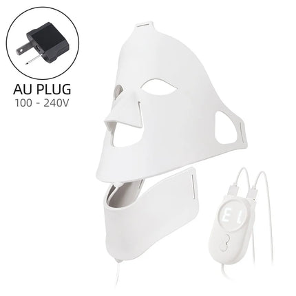 Face Neck Silicone LED Mask LED Light 7 Colors Photon Red Light Therapy Flexible Facial Beauty Mask Skin Care Anti-Ance