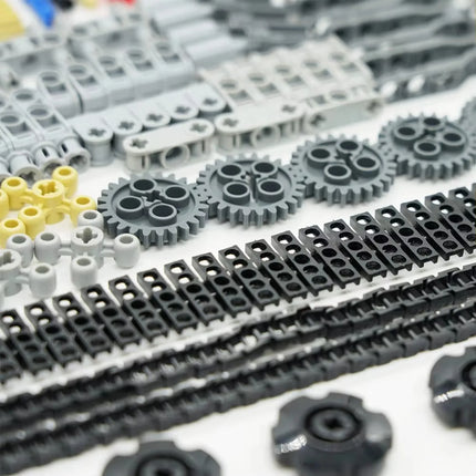 768PCS Technical Parts Building Kit with Gears Axles Wheels for MOC Car Robot Models STEM Toys