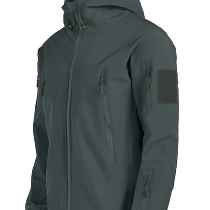 Military Shark Skin Soft Shell Jackets Men Tactical Windproof Waterproof Jacket Men Army Combat Jackets Mens Hooded Bomber Coats