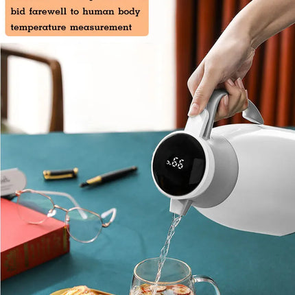 Large Capacity Thermos Kettle Thermal coffee Kettle Hot Water Bottle Coffee Thermal Bottle Large Capacity Glass Liner