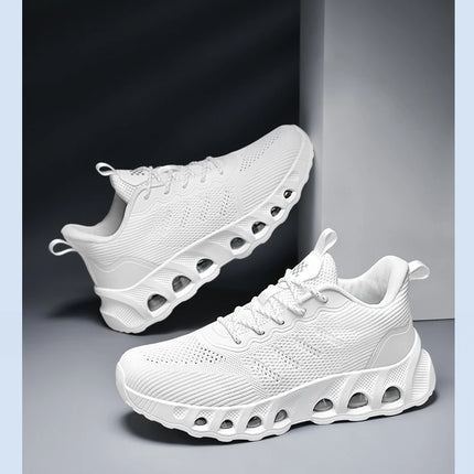 Men's air cushion casual sneakers spring summer lightweight outdoor racing running shoes breathable plus size speed sports shoes