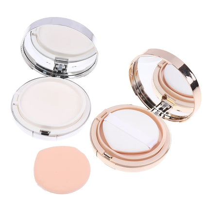【Empty Air Cushion Puff Box With Mirror Sponge Portable Foundation DIY Box BB Cream Cosmetic Case Container Beauty Makeup Tools】