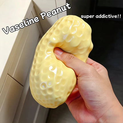 Squishy Peanut Stress Ball Squeeze Toy No rebound Buttery-Soft Feel Fidget Toy  ASMR Sensory Anti Stress Toys for Adults