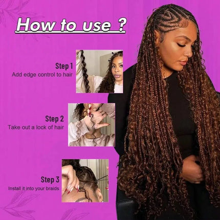 110g Deep Wave Bulk Human Hair For Braiding 2 Bundle Brazilian Virgin Curly Hair Extensions For Boho Braids #4 22 Inch