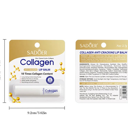 Collagen Moisturizing lipstick Dry Lip Balm in Winter can moisturize skin for a long time
