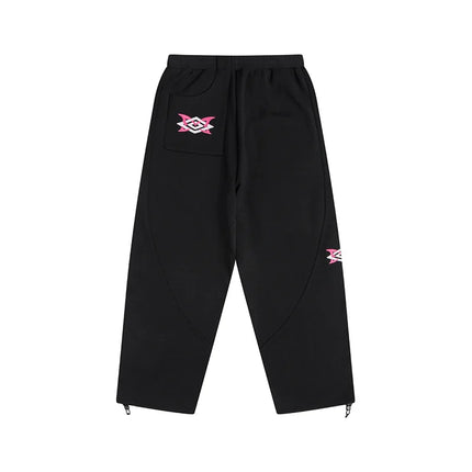 Winter Warm Oversized Hoodie Sweatpants Fashion Geometric Print Casual Streetwear Cozy Loungewear 2026 New