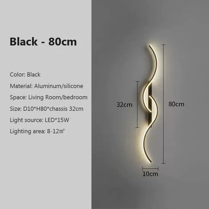 Modern LED Wall Lamp for Living Dining Room Bedroom Bedside Wall Lights Home Decoration LED Wall Sconce Interior Fixture Luster