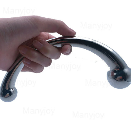 Stainless Steel Stick Pure Open Double Ended Plug G-spot Stimulator Massager Wand Sex Dildo Anal Butt Sex Toys For Women Men