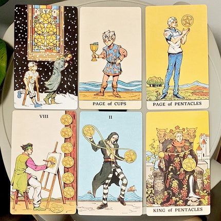 JOJOTarot Cards Deck in Rigid Box, 80 Pcs Double-Sided Embossed Anime Tarot Cards Bizarre Adventure Tarot Deck 12*7cm