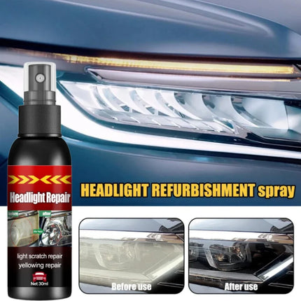 Car Headlight Restoration Fluid - Fast Remove Yellowing & Scratches, Restore Clarity & Shine, Enhance Night Driving Safety