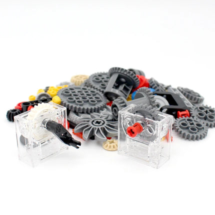 117PCS MOC Technology Variable Speed Gear Set Technical Gear Kit Puzzle DIY Toys Compatible with Legoeds Small Building Blocks