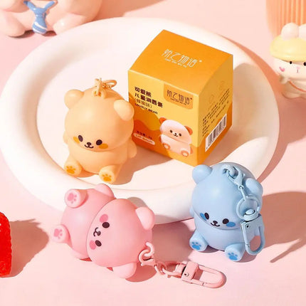 Moisturizing Kids Bear Lip Balm Gentle Repair For Chapped Lips Improves Chapping Lip skin Texture Prepares Makeup For Daily Care