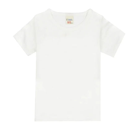 2-16 Years Boys T-shirts Cotton Short Sleeve Girls Clothes Summer Solid T-shirt Teenage Children Tees Kids Korean Top Baby Clothes
