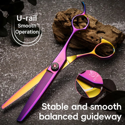 Fenice 6.5/7.0 inch JP440C pet scissors dog grooming scissors thinning scissors shears for animal hair tijeras peluquería canina