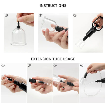 Vacuum Pump Sucker Breast Nipple Sucker Sexy Breast Massage Clip Enhancement Breast Enlarger Sex Toys For Adults/Women Supplies