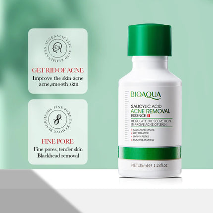 35ml BIOAOUA Salicylic Acid Anti-Acne Removal Essence Regulate Oil Secretion Improve Acne Of Skin Smooth Skin Blackhead Removal