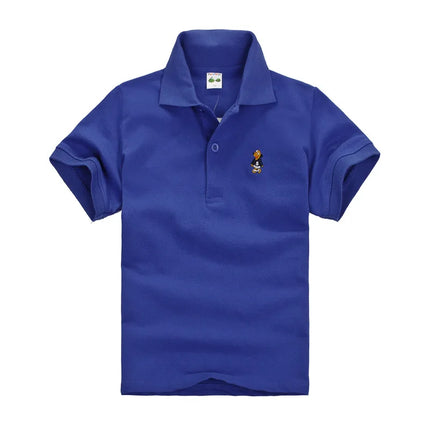 New Children Polo Shirt Solid Kids Boys Polo Shirts Korea Fashion Boys Designer Clothes School Uniform 2-14 Years