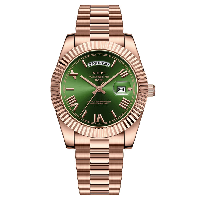 NIBOSI Men's Watches Top Brand Luxury Man Watch For Men Automatic Date Week Waterproof Quartz Wristwatches Luminous Reloj Hombre