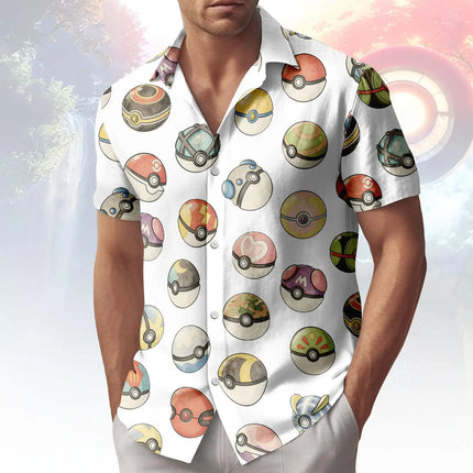 2026 Pokémon Anime graphic T-shirt Psyduck Hawaiian Shirt Summer Sports Men's T-Shirt Children's Clothing Tee Y2k Woman ﻿
