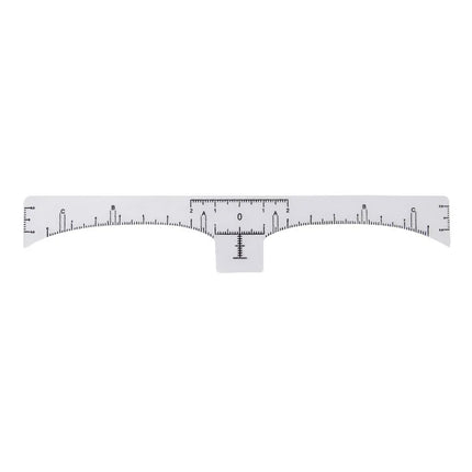 50 pcs Disposable Eyebrow Ruler Sticker For Eyebrow Microblading Tattoo Ruler Tattoo Shaper Stencil Measure Tool Foldable