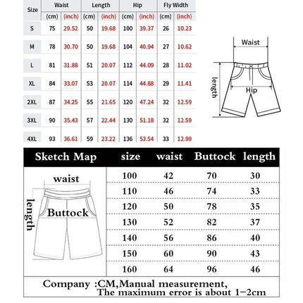 Fashion Comfortable Shorts Men's Running Sport Gym Fitness Breathable Training Male Quick Dry Beach Pants Street Hip Hop Sports
