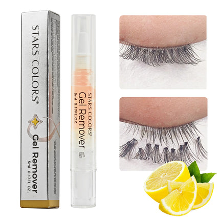 Eyelash remover pen  non irritating and alcohol free 5ml/0.17fl.oz  each easy to carry and use contain 3 flavor to choose