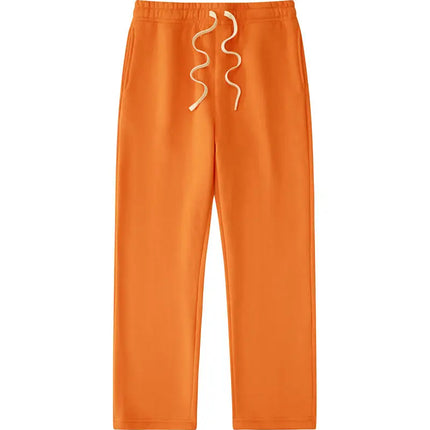 High-end sweatpants made of 350g American retro blended fabric, custom logo, casual and loose fit, breathable, large size sweatp
