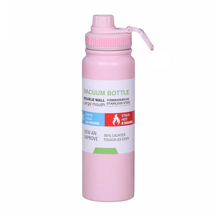 600/800/1000ML Portable Thermos Bottle 304 Stainless Steel Travel Mug Double Wall Vacuum Flask Insulated Tumbler Water Bottle