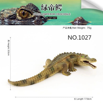 White/Brown/Green Realistic Crocodile Action Figures Solid Simulation Animals Model Decoration Toys For Children Christmas Gifts