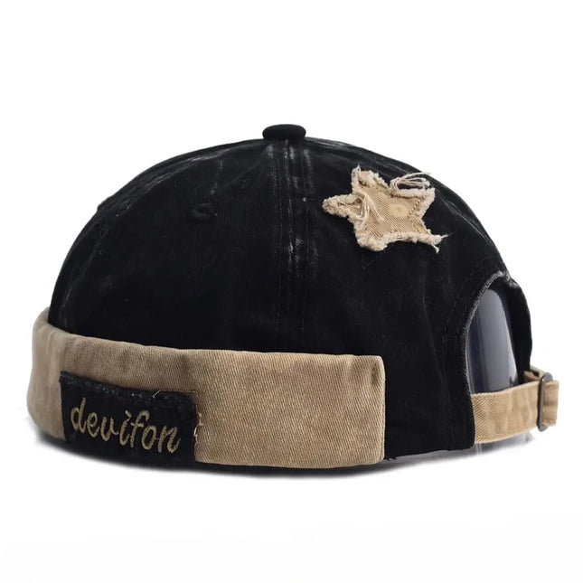 Washed Docker Beanie Brimless Cap Hat Without Visor Solid Color Retro Vintage Street Style Spring Autumn Outdoor Gorras