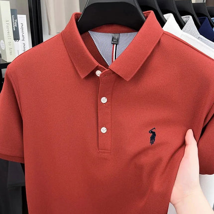 Luxury brand short sleeve polo shirt, exquisite pony embroidery, summer new breathable T-shirt, new fashion Paul men's wear