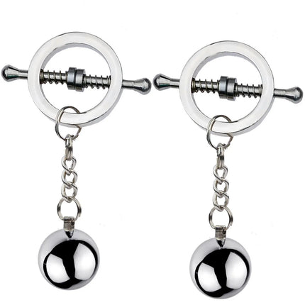 Metal Bell Nipple Clamps Nipple Clip with Chain Clips Flirting Teasing Sex Bondage Bdsm Masturbation Exotic Accessories Sex Toys