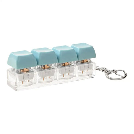 Keyboard Fidget Stress Reduction Fingertip Button Quiet Key Clicker Fidget Toy Keychain birthday gift for Adult Boys Girls
