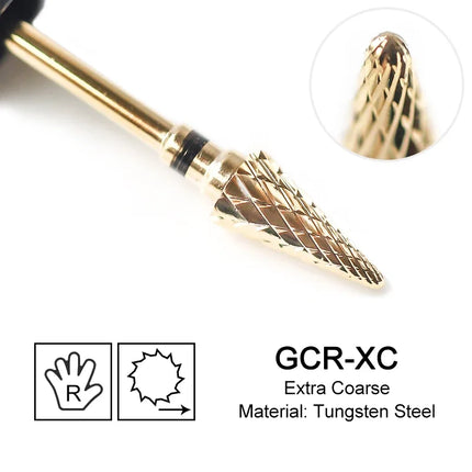 Nail Drill Bits Carbide Large Cone Electric Milling Cutter Gel Polish Remover Grinding Tools DIY Accessories Supplies