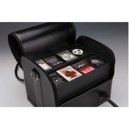 Close-Up Leather Magic Bag – Professional Magician Carrying Case for Stage & Street Magic, Illusion Props, Mentalism Accessories