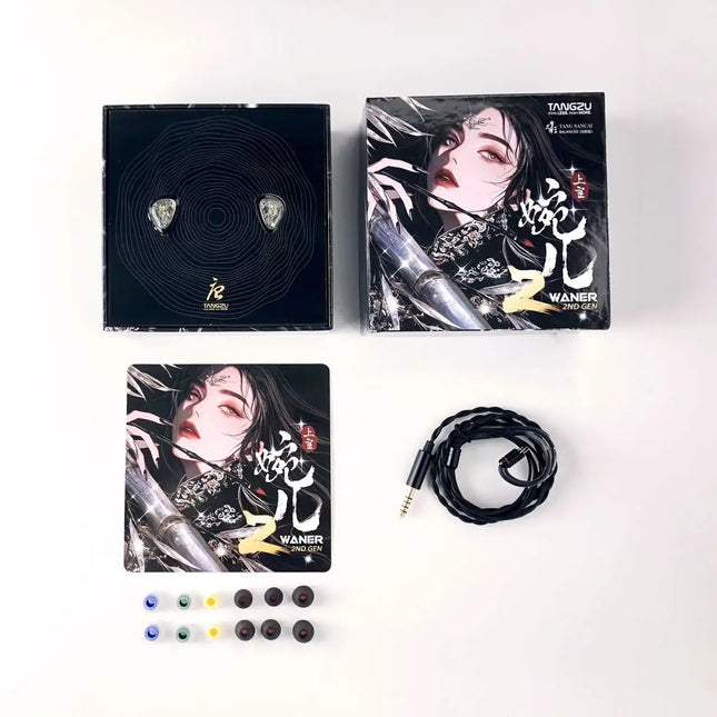 TANGZU WANER SG 2 Single Dynamic In-Ear Headphones, 10mm PET Driver, Detachable Cable, Hi-Fi Sound