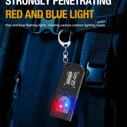 Portable Waist Hanging Keychain, Mini Flashlight, Multifunctional Emergency Charging, Anti Key Chain, Super Large, Bright, House