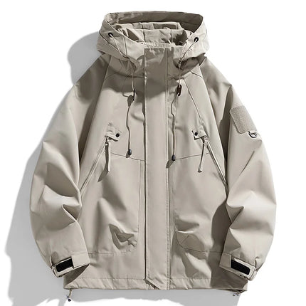 Men's Hooded Windbreaker Jacket Waterproof