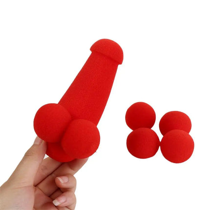 Red Sponge Balls Magic Trick Sponge Magic Prop Funny Gadgets Small Sponge Brother Performing Gimmick Magic Red Sponge