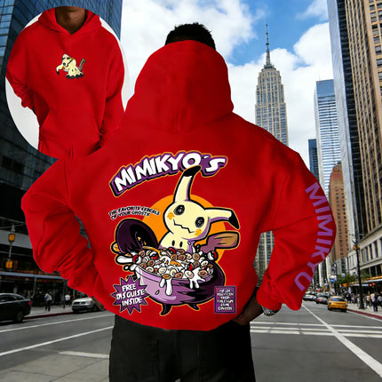 2026 Pok É Mon Animation Pikachu Printed Hoodie Trendy Casual Loose Men's and Women's Style Hoodie Top