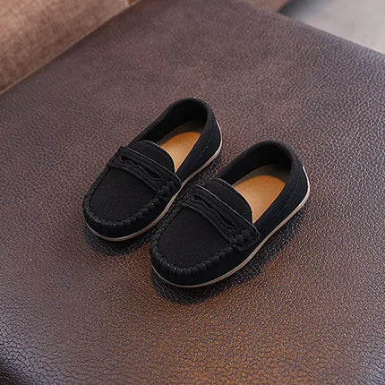Children Moccasin Shoes Boys Flats Loafers Non-slip Tassels Cute Kids Casual Leather Shoes Soft Slip-on Pleated Solid Color 2025
