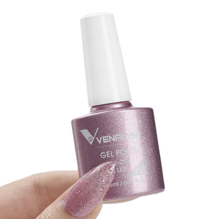 #758 Milky White Venalisa Nail Gel Polish Pearl Color Fall Nails TPO Free Long Wear Diamond Top Soak Off UV LED Gel Nail 7.5ml