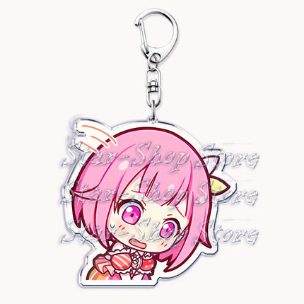 VIRTUAL SINGER Wonderlands Showtime Keychains Keyrings for Accessories Touya Emu Rui Akito Tsukasa Key Chain Jewelry Fans Gifts