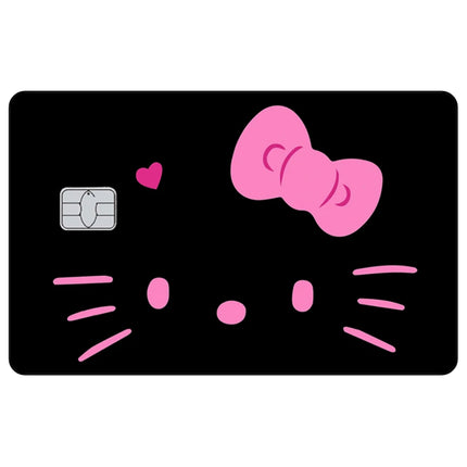 Cute Kitty Matte Sticker Kawaii Anime Credit Card Stickers for VISA MasterCard Bank Debit Card and Other IC Cards Decoration